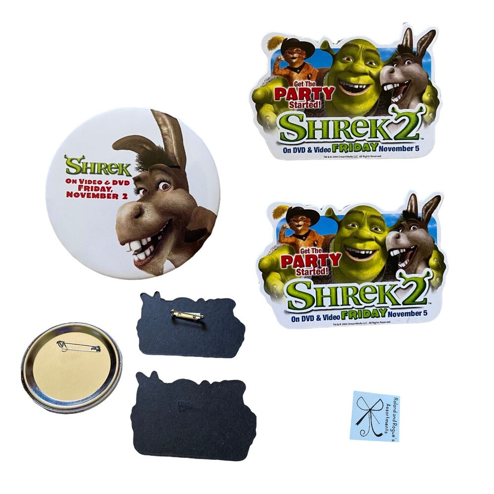 Shrek Movie Pins 3-Pc Bundle